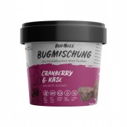 BugMischung NICHT BIO Insekten Cranberry und Käse 100g Hund Snack BugBell