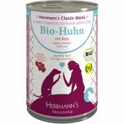 Bio Huhn mit Reis 400g  Hund Nassfutter Herrmann