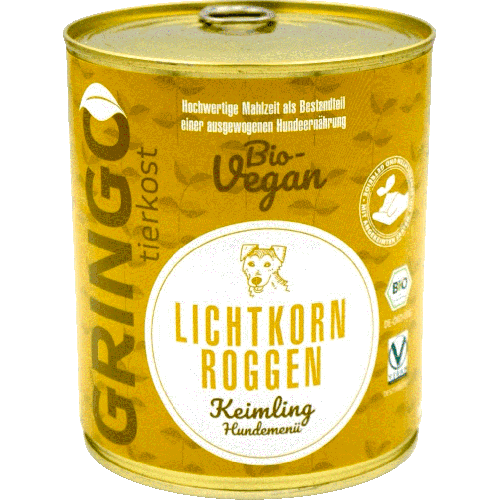 Bio Lichtkornroggen-Keimling 800g Hund Nassfutter Gringo