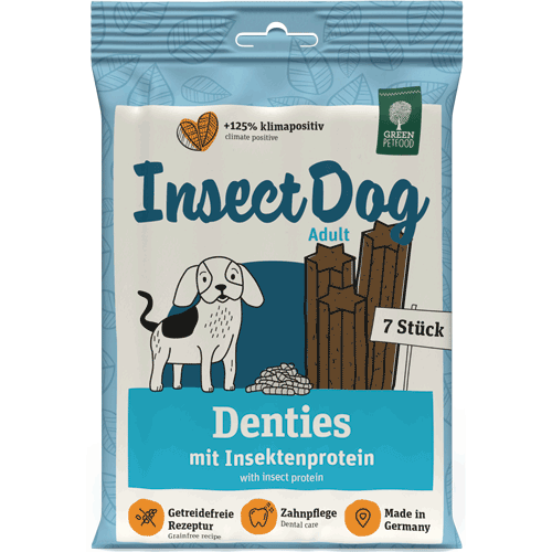 InsectDog Denties 180g Hund Zahnpflege Green Petfood