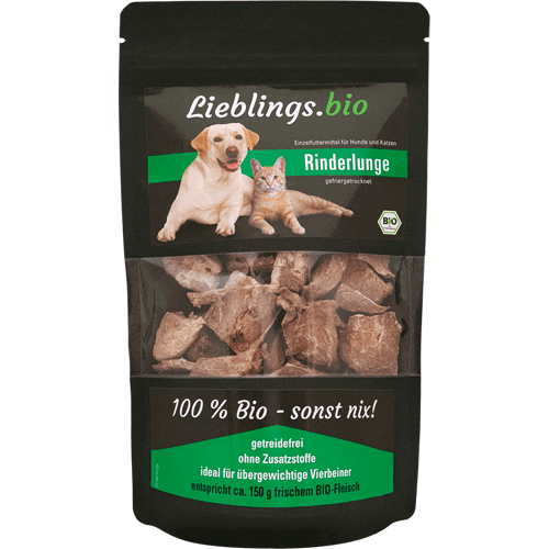 Bio Rinderlunge 35g Hund Snack Lieblings.bio